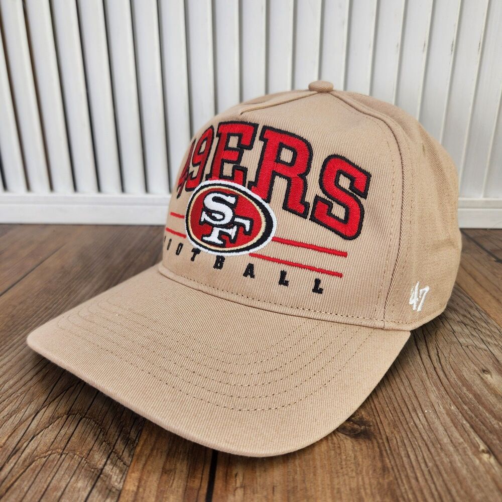'47 Brand San Francisco 49ers Football Khaki Hitch Snapback Adjustable Hat Cap